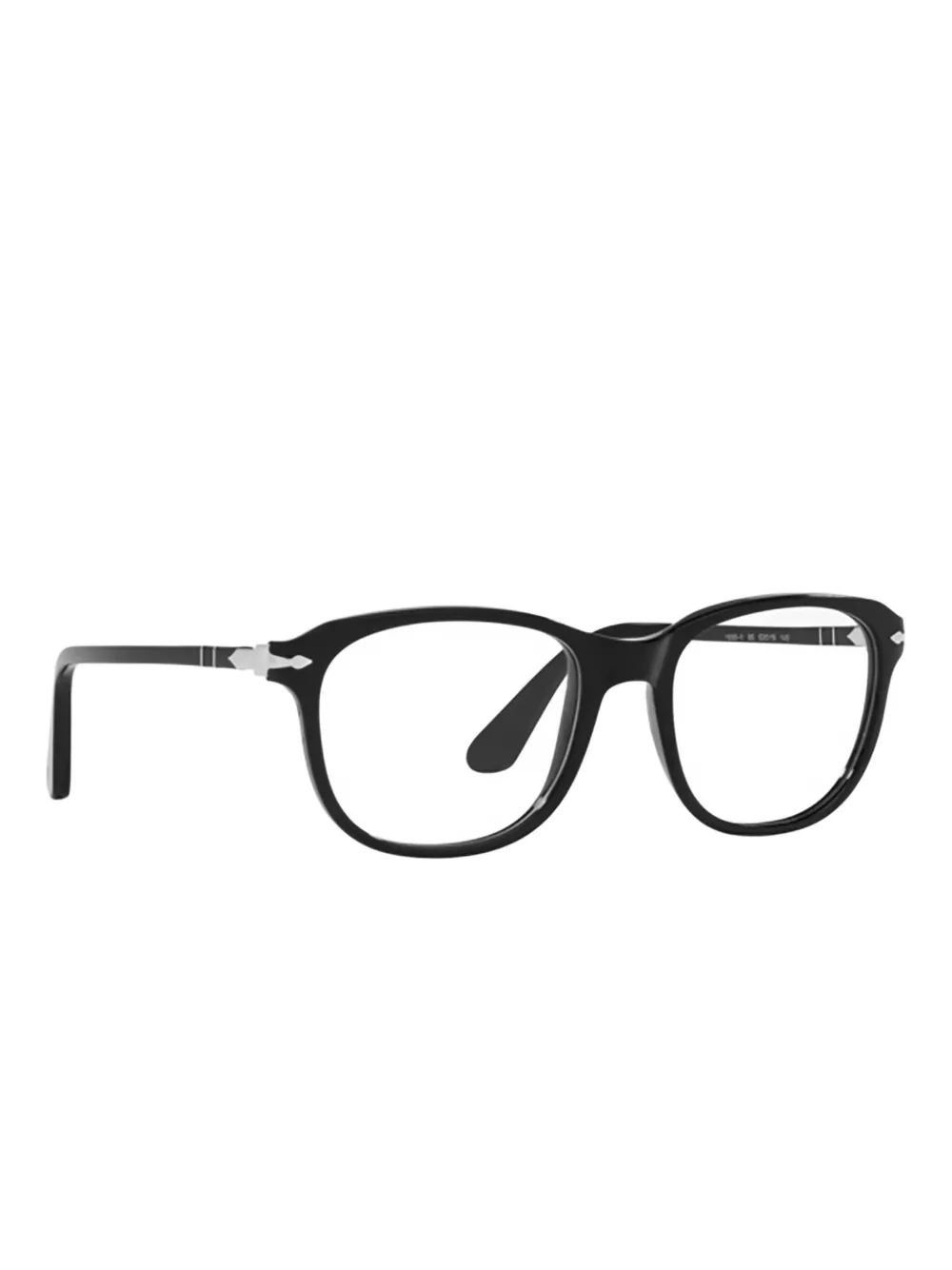 Persol Bril met rond montuur Zwart