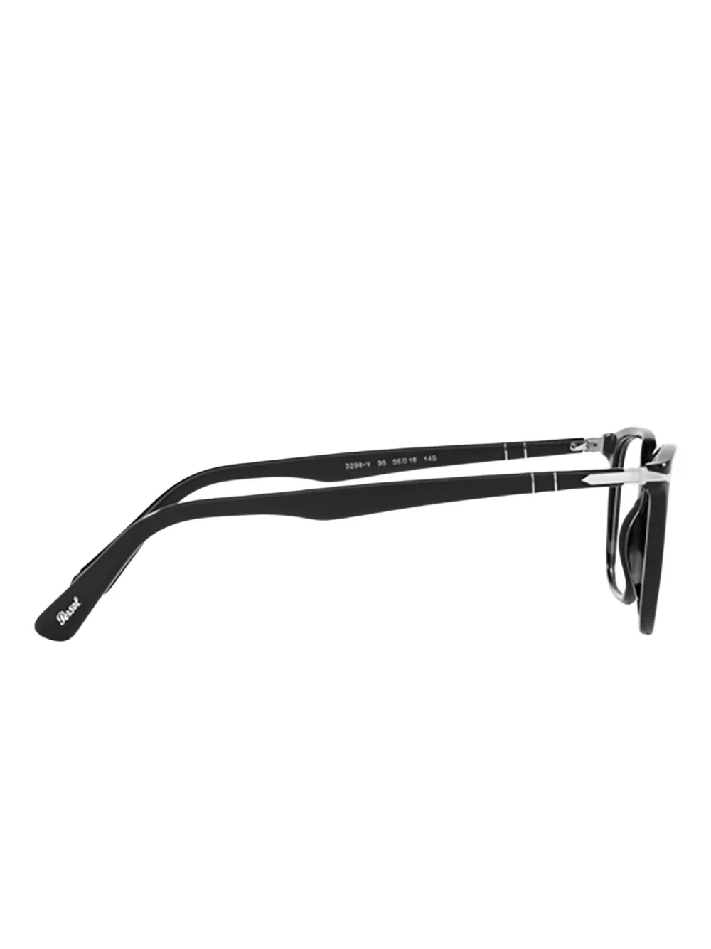 Persol PO3298V bril met rechthoekig montuur Zwart