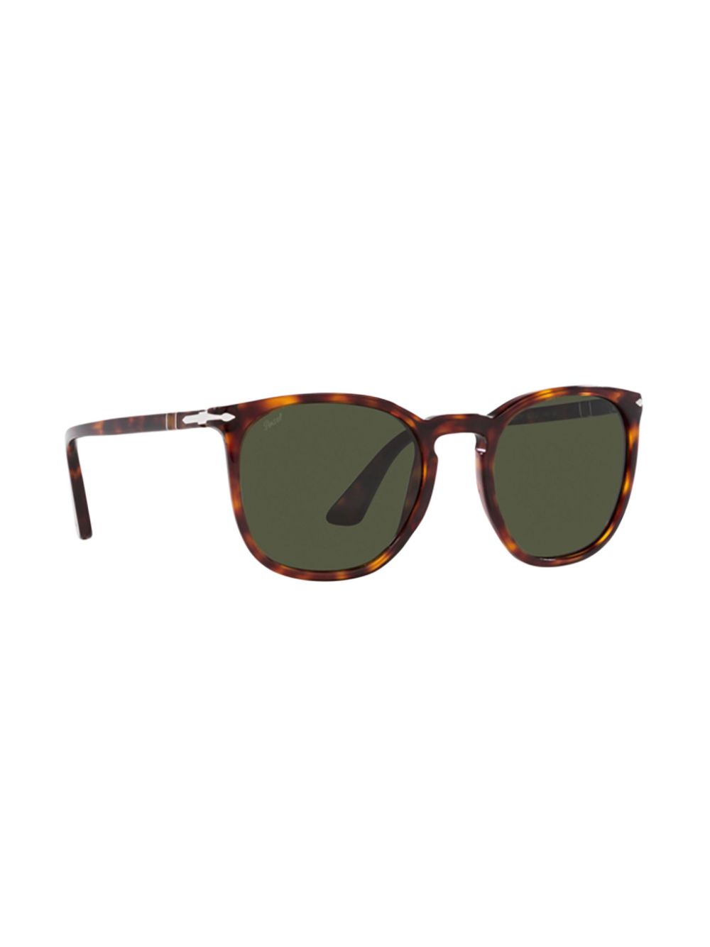 Persol Zonnebril met rond montuur - Bruin