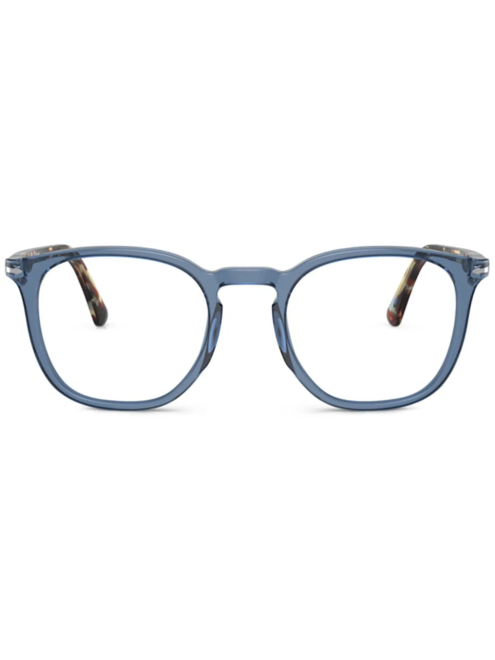 Persol Bril met rond montuur Blauw