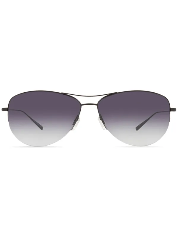 Oliver Peoples Strummer サングラス | ブラック | FARFETCH JP