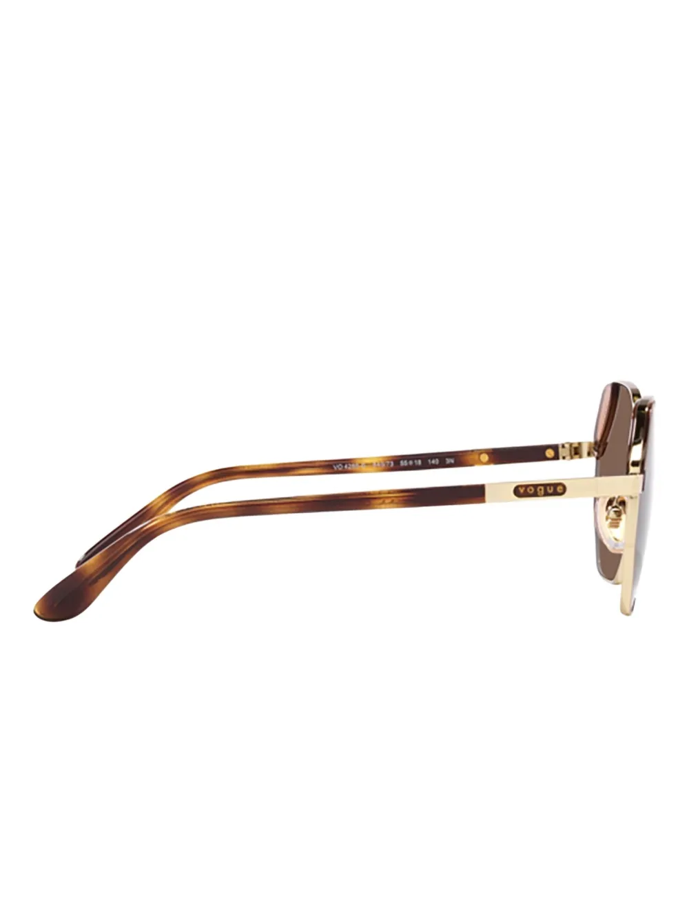 Vogue Eyewear Zonnebril met geometrisch montuur Bruin