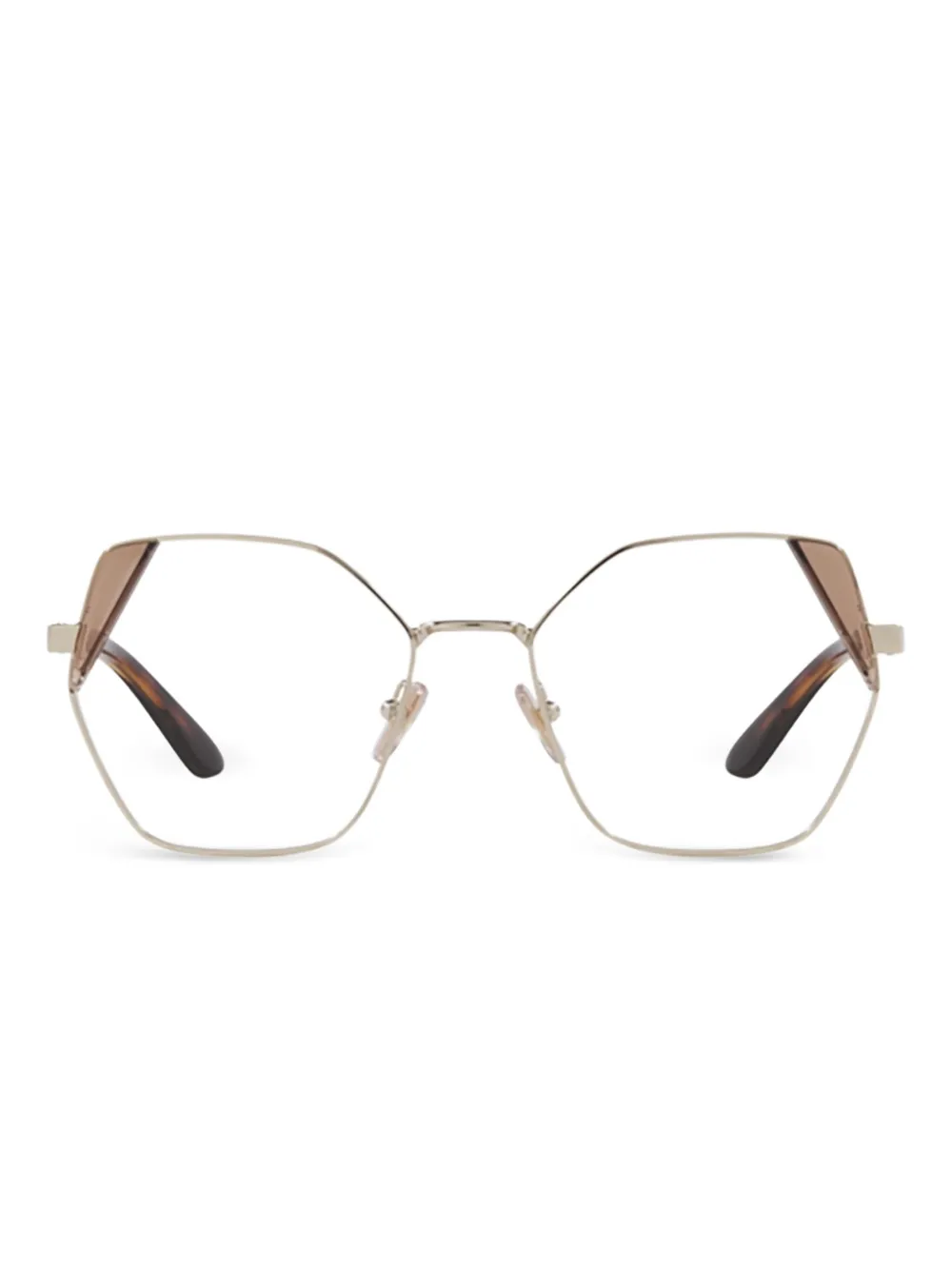 Vogue Eyewear geometric-frame glasses | Gold | Image 1