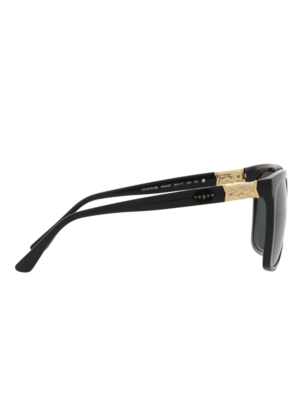 Vogue Eyewear Zonnebril met vierkant montuur Zwart