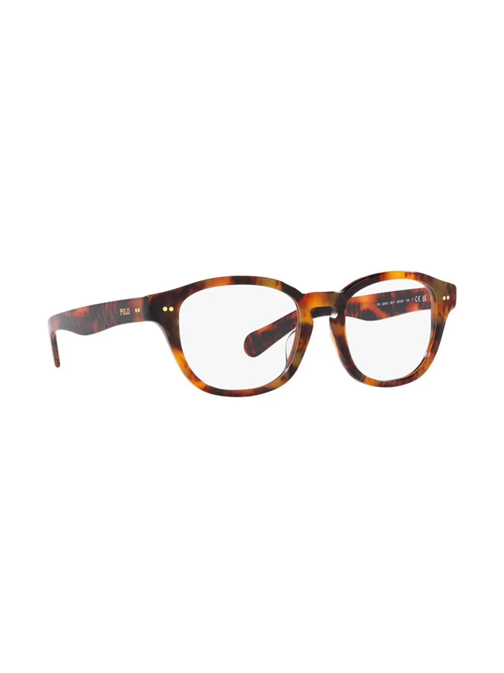 POLO RALPH LAUREN EYEWEAR Bril met vierkant montuur Bruin