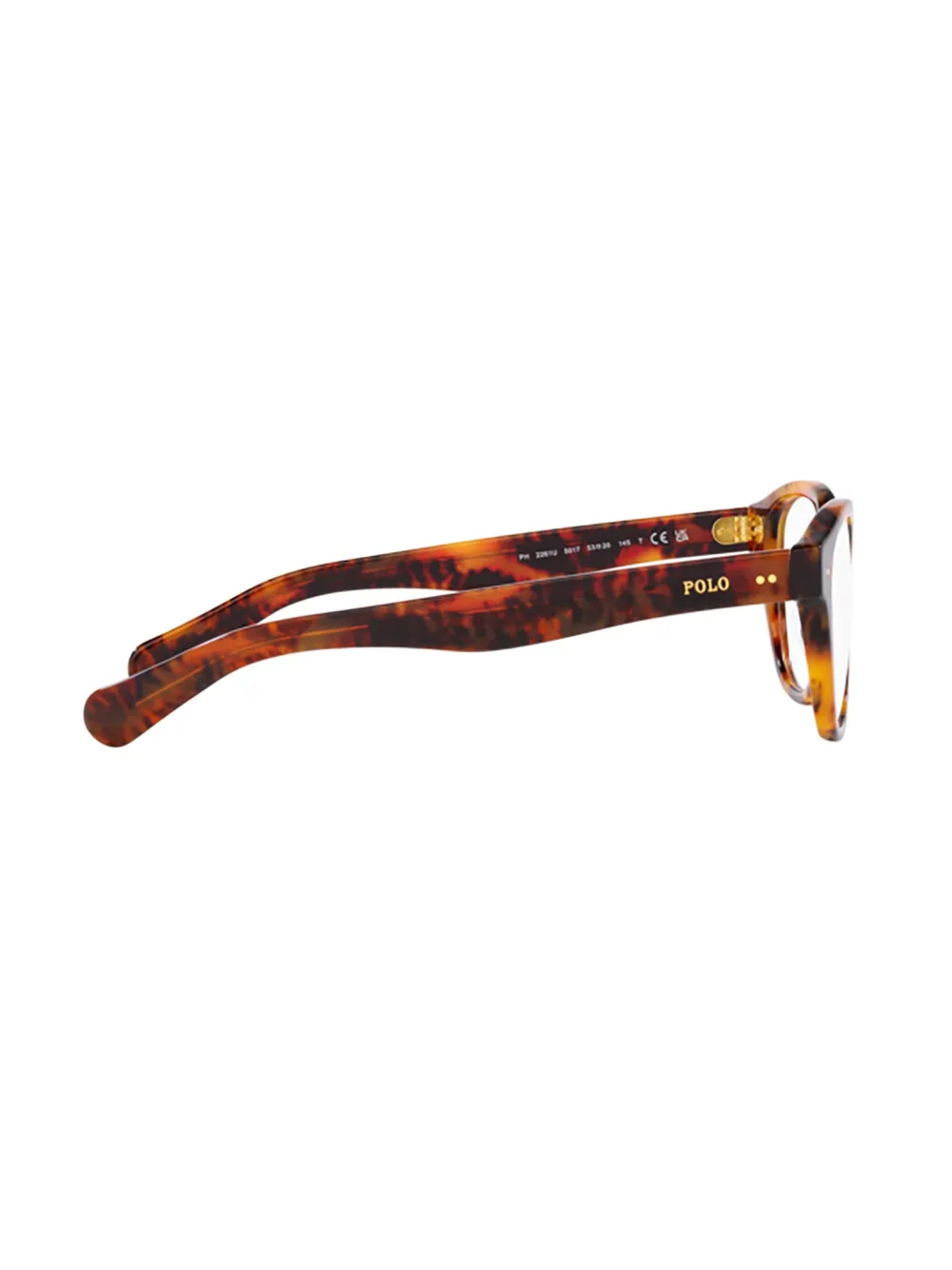 POLO RALPH LAUREN EYEWEAR Bril met vierkant montuur Bruin