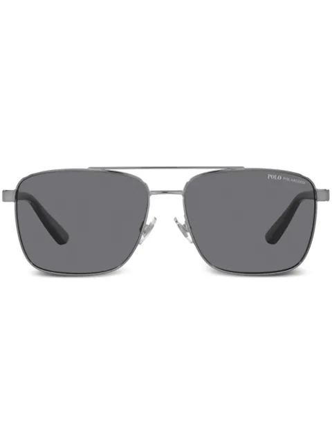 POLO RALPH LAUREN EYEWEAR double-bridge square sunglasses