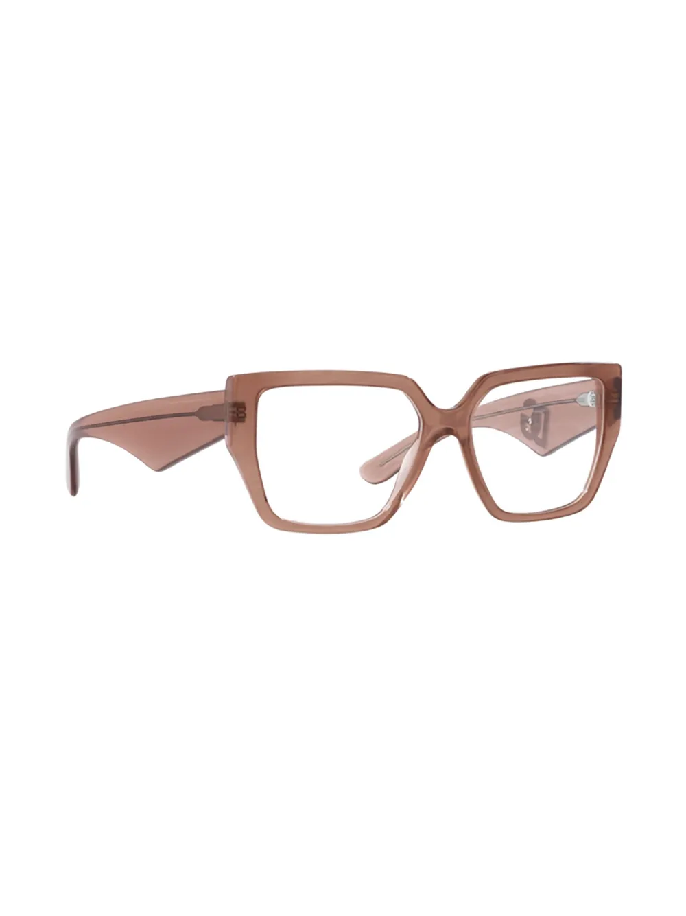 Dolce & Gabbana Eyewear Bril met oversized montuur - Bruin