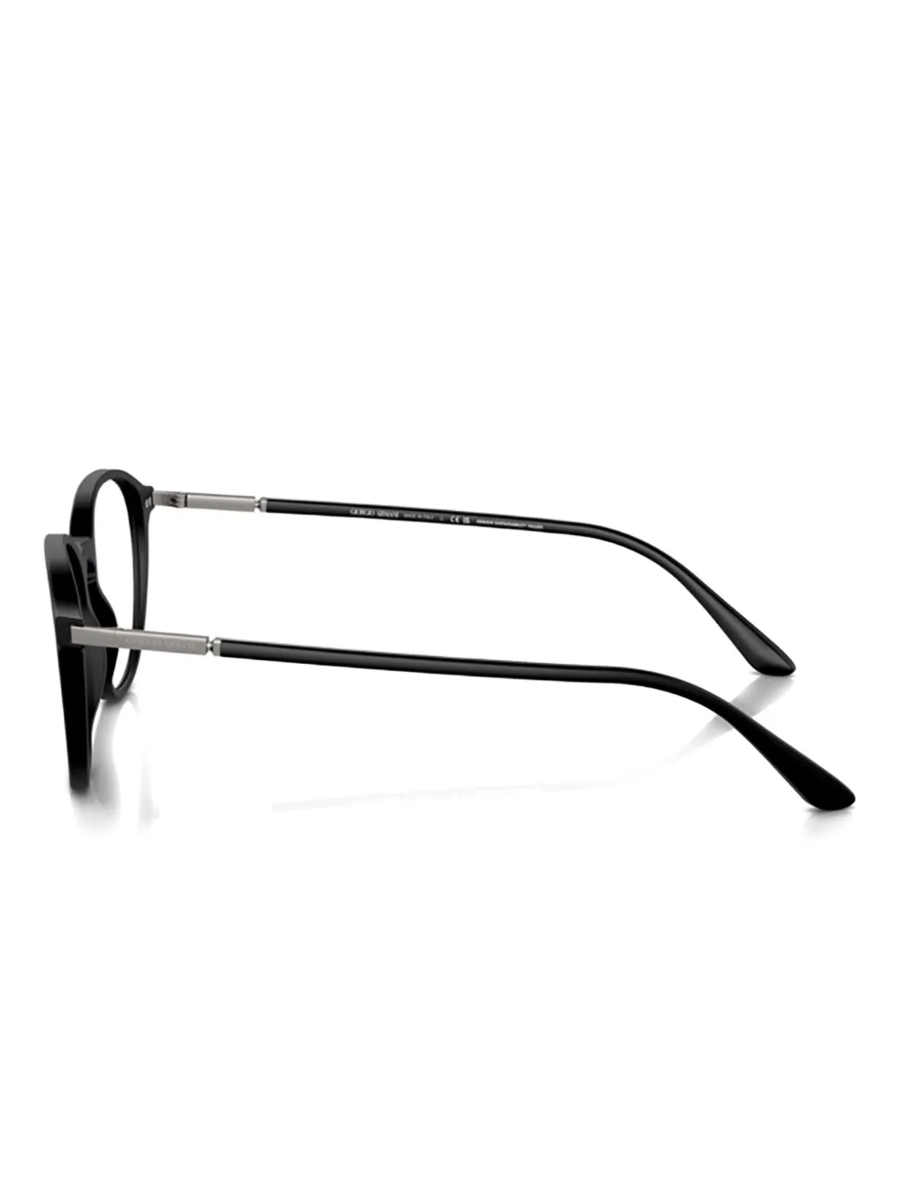 Giorgio Armani Bril met rond montuur Zwart