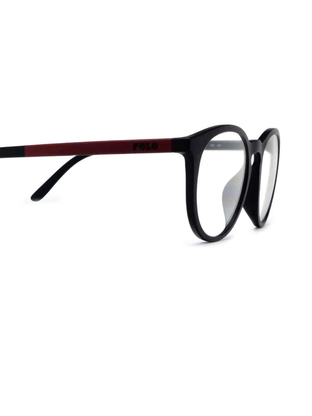 POLO RALPH LAUREN EYEWEAR Clip-on zonnebril met rond montuur Zwart