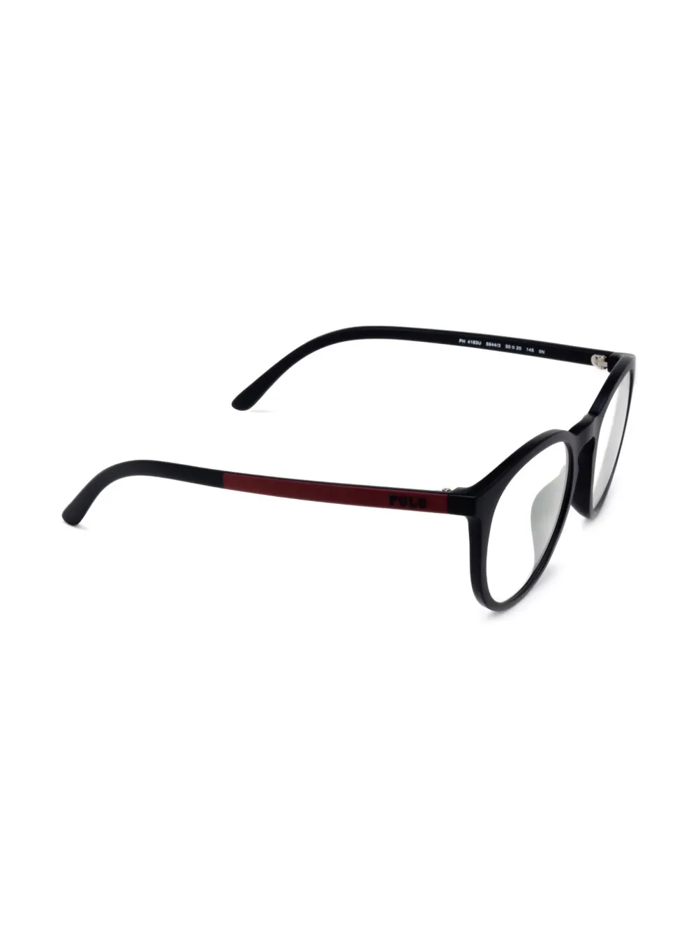 POLO RALPH LAUREN EYEWEAR Clip-on zonnebril met rond montuur Zwart