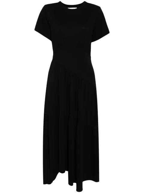 FRAME gathered seam short sleeves dress