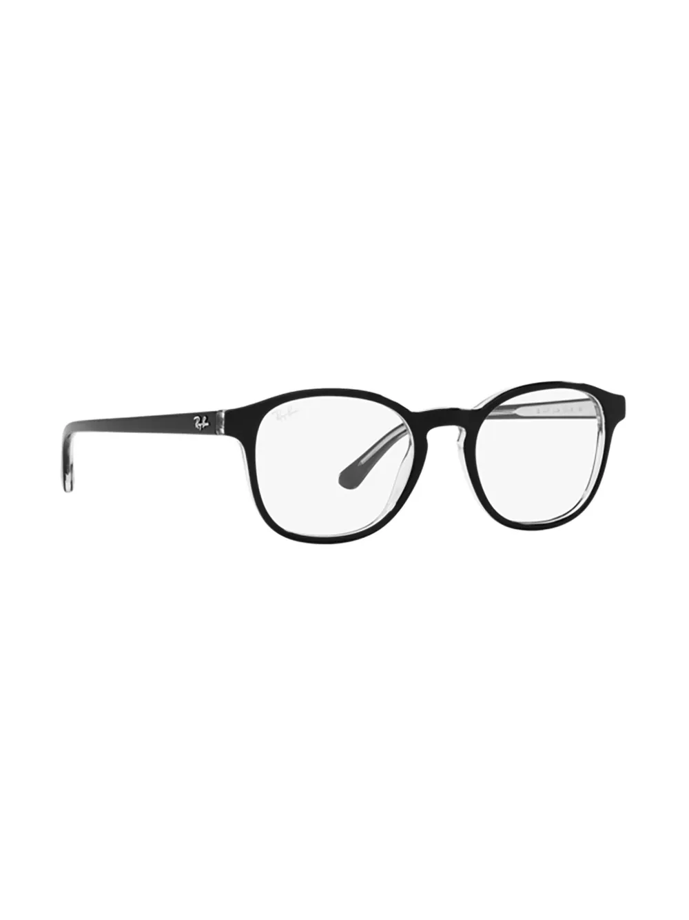 Ray-Ban RX5417 Black On Transparent - Zwart