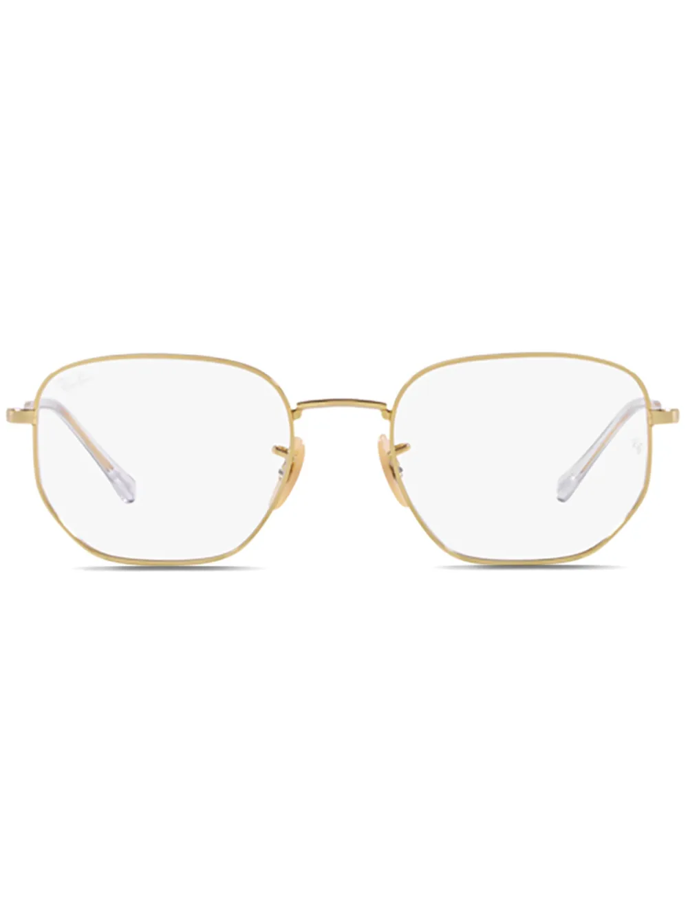 Ray-Ban 기하학 프레임 안경 | 골드 톤 | Image 1