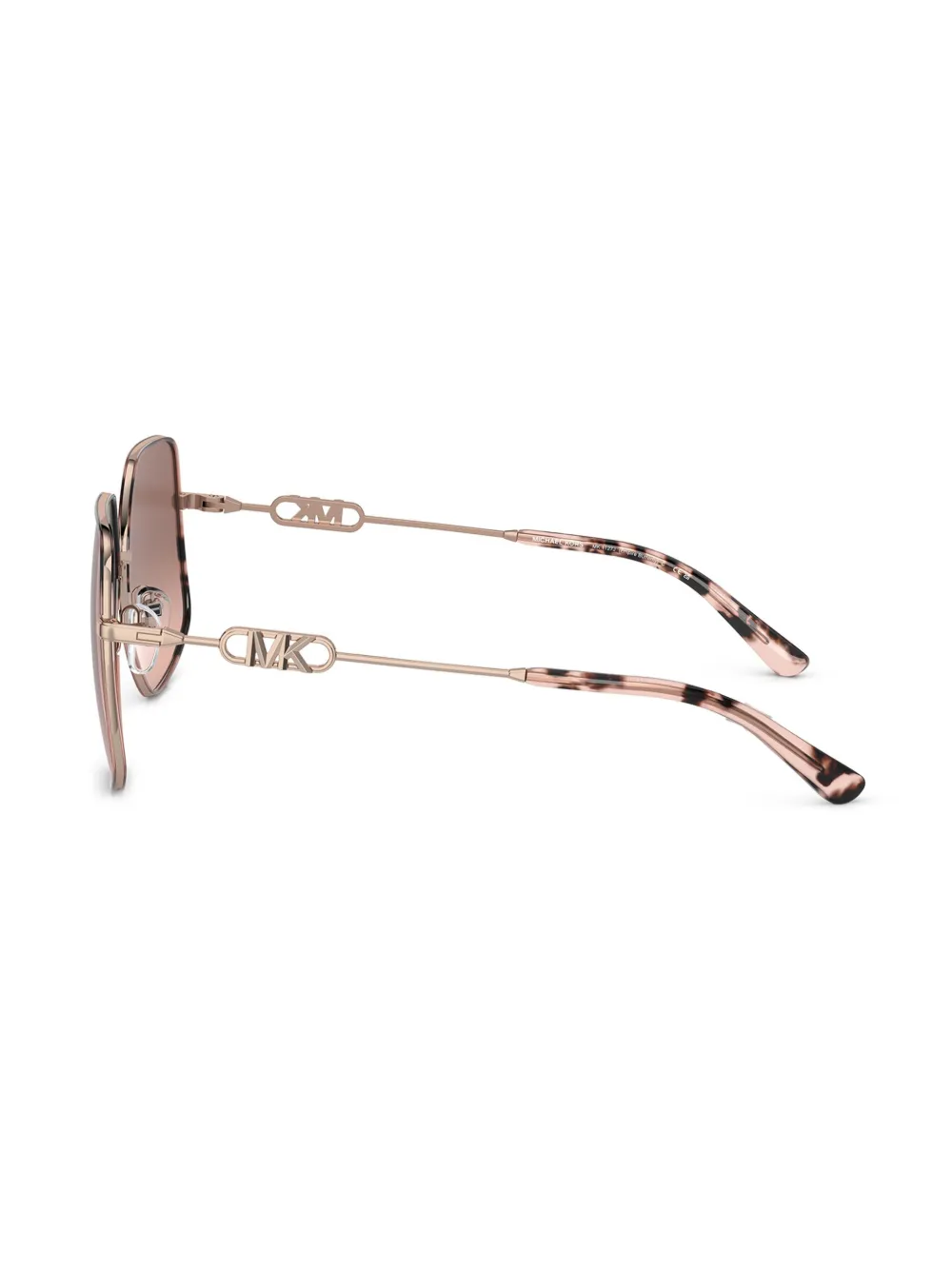 Michael Kors Empire Butterfly zonnebril met geometrisch montuur Roze
