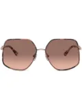 Michael Kors Empire Butterfly geometric-frame sunglasses - Pink
