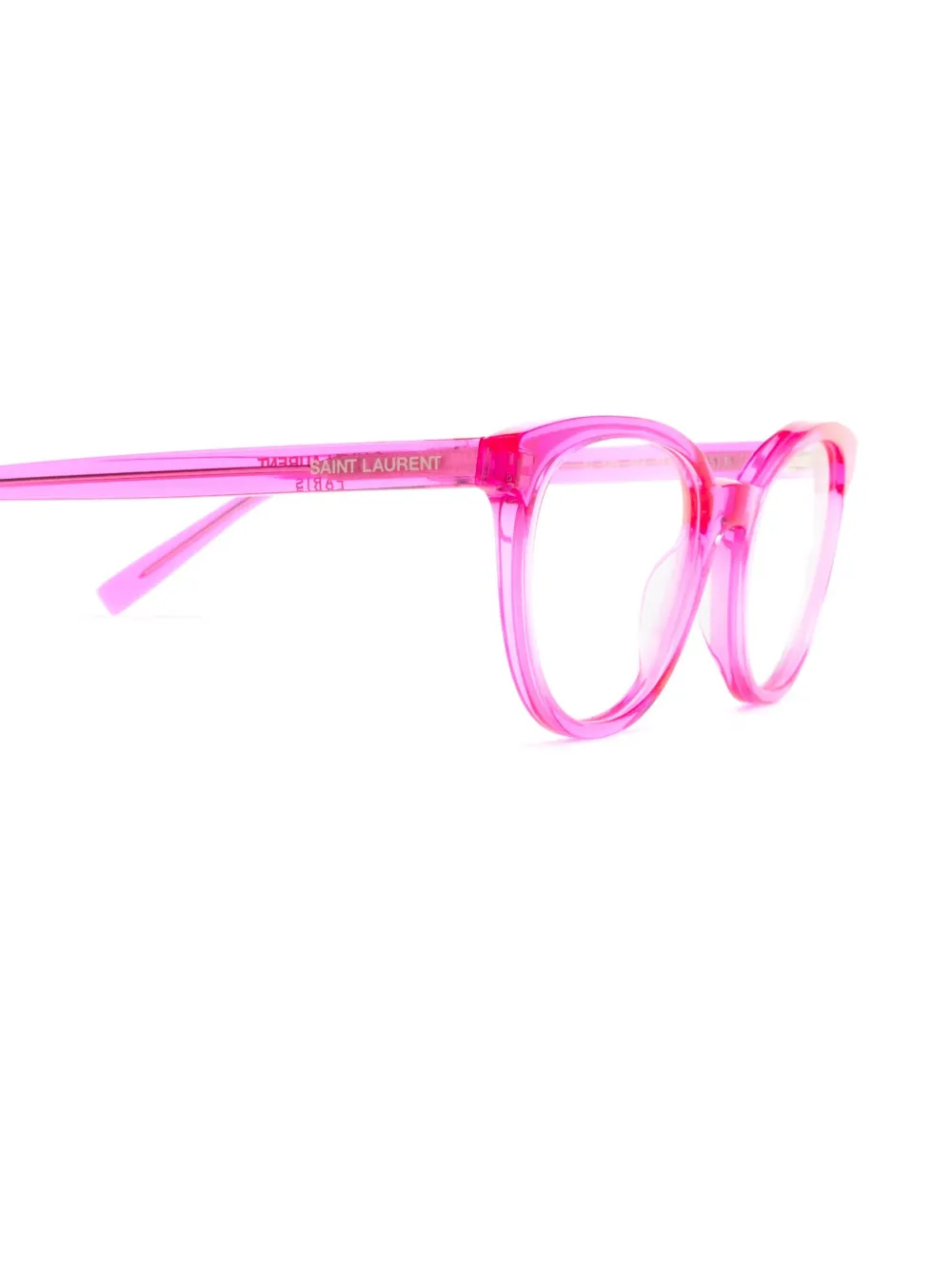 Saint Laurent Eyewear Bril met rond montuur Roze