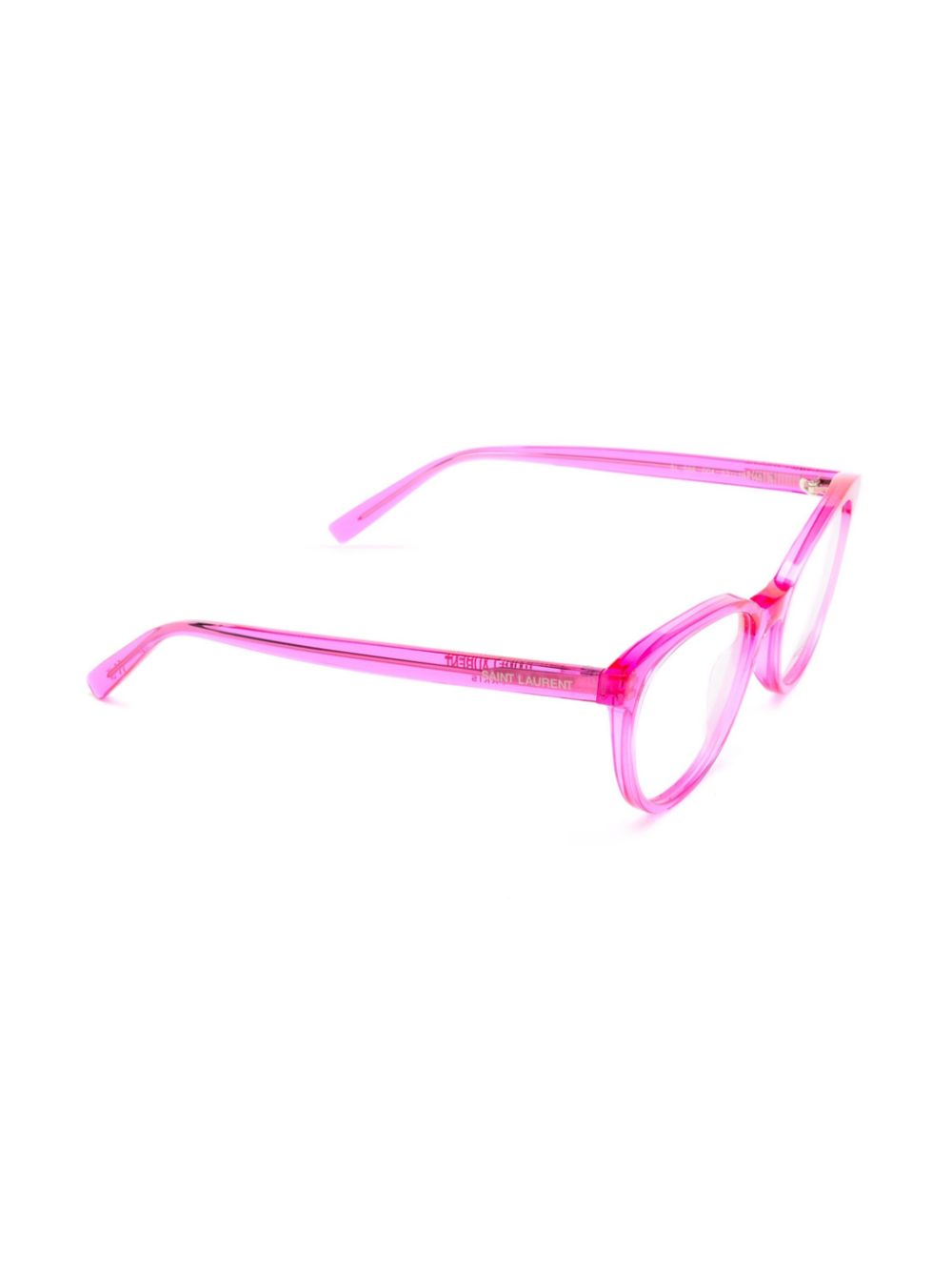 Saint Laurent Eyewear Bril met rond montuur - Roze