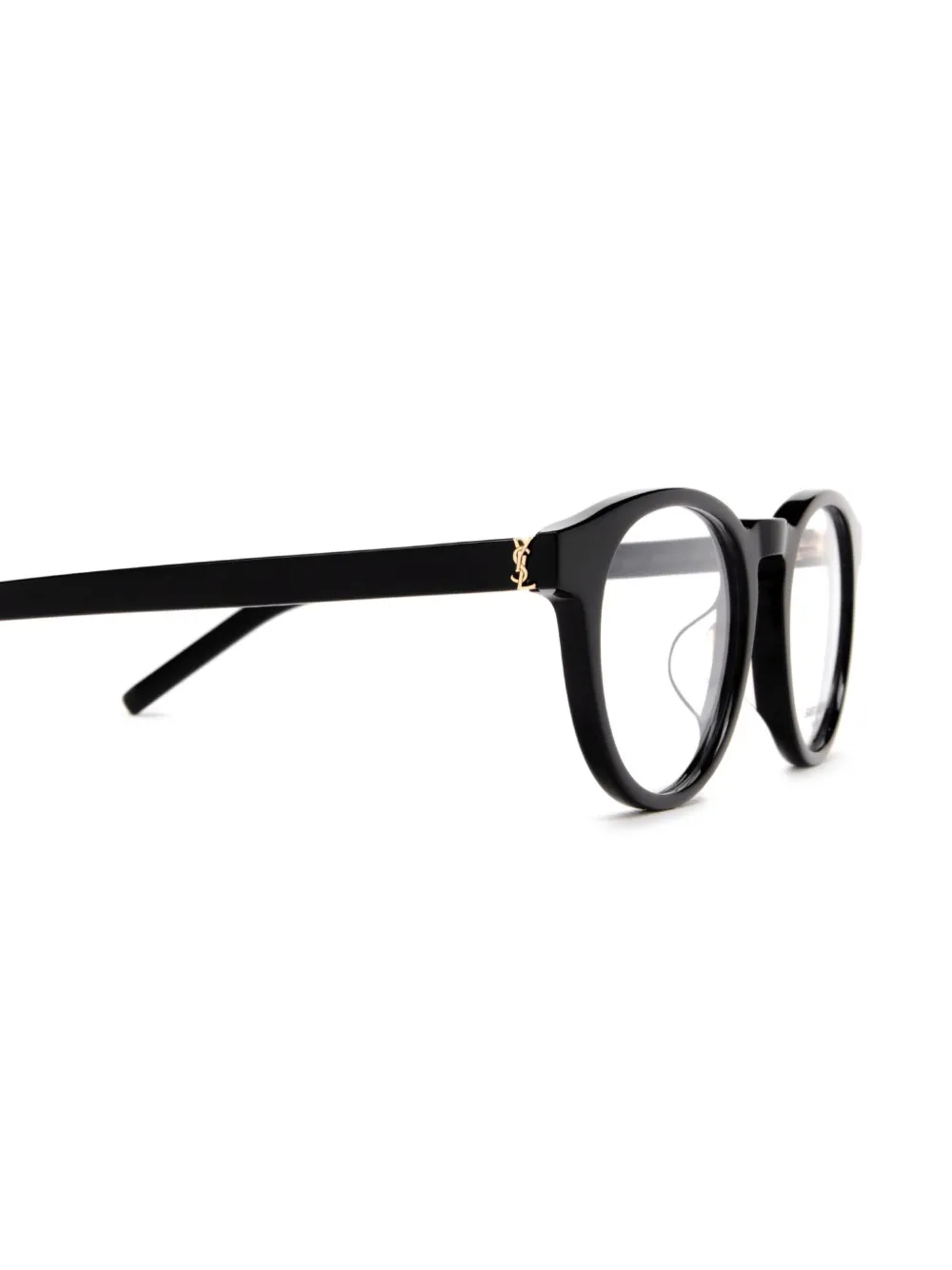 Saint Laurent Eyewear Bril met rond montuur Zwart