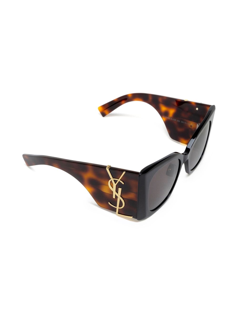 Saint Laurent Eyewear Zonnebril met geometrisch montuur - Zwart