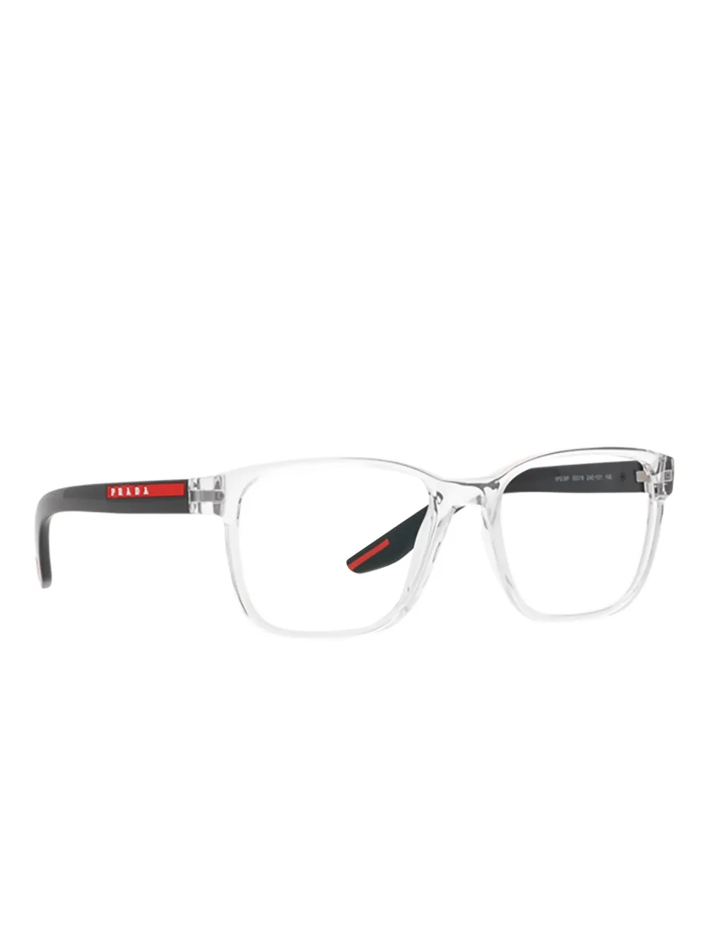 Prada Linea Rossa crystal rectangle glasses | Image 2