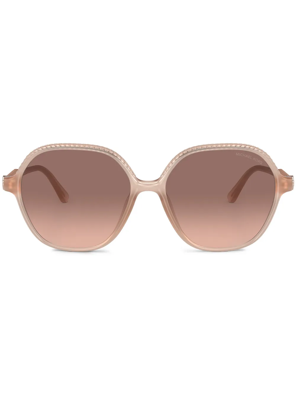 Michael Kors Bali Sonnenbrille mit eckigem Gestell - Rosa