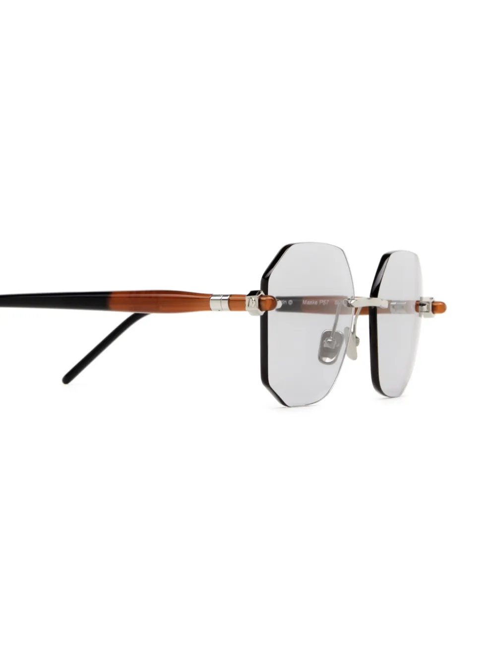 Kuboraum P57 zonnebril Zilver
