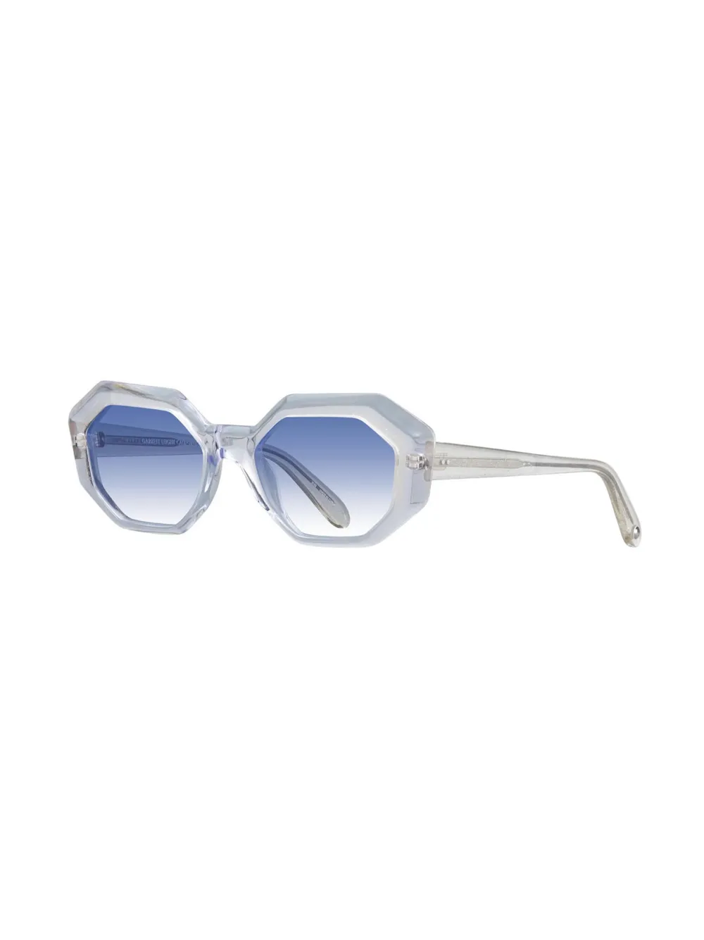 Garrett Leight Jacqueline zonnebril met geometrisch montuur - Beige