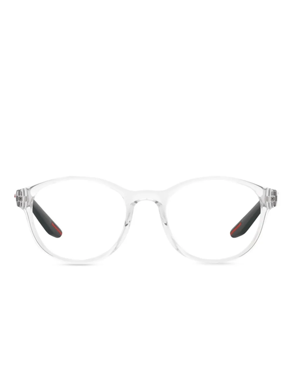 Prada Linea Rossa round-frame glasses | White | Image 1