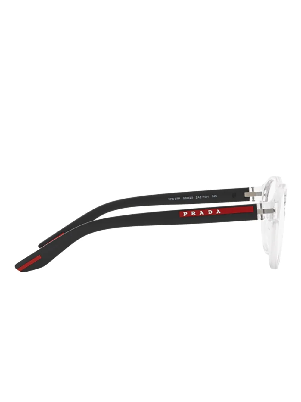 Prada Linea Rossa 55mm Pillow Optical Glasses In White