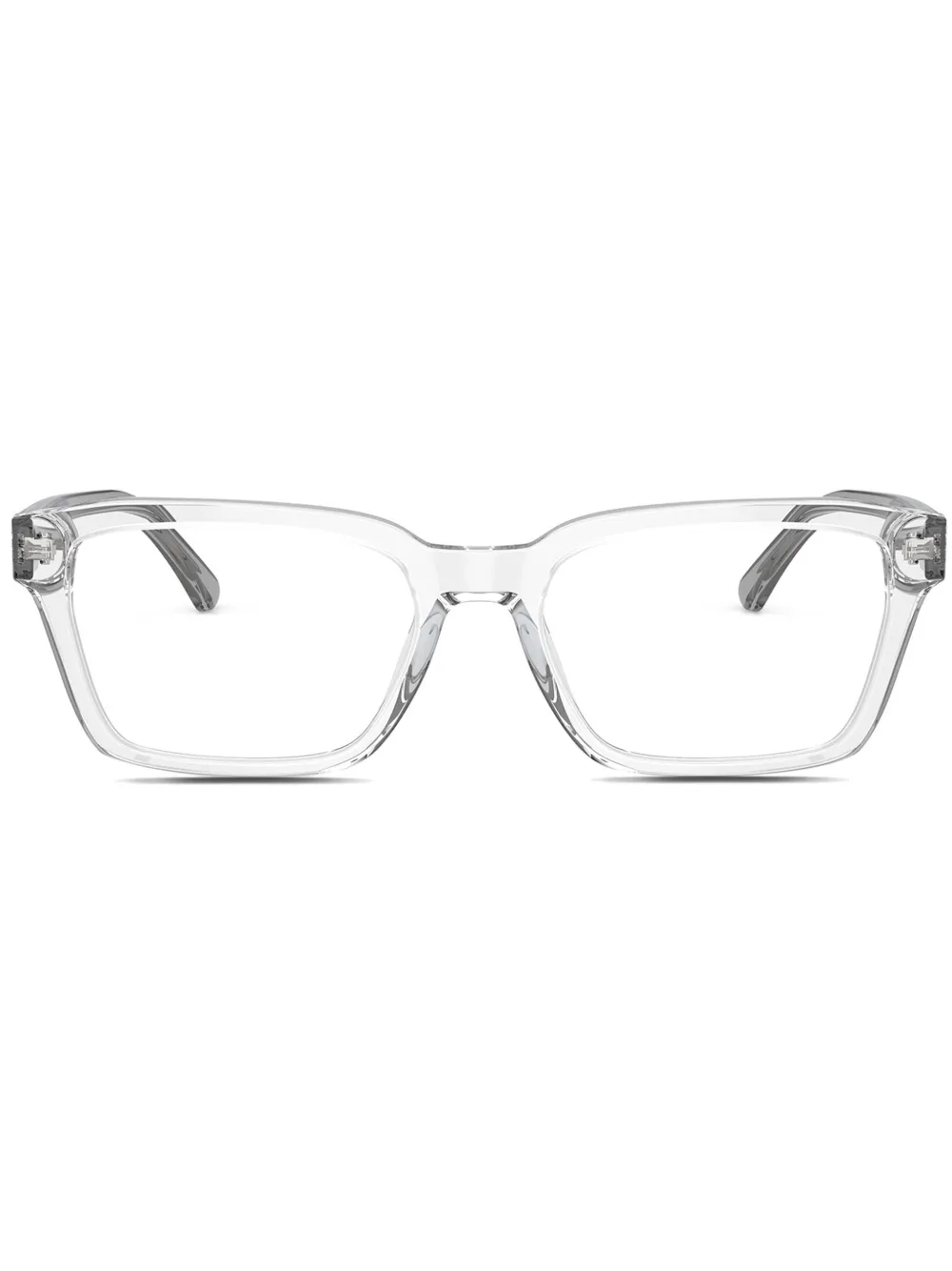 Emporio Armani rectangle frame glasses | Grey | Image 1