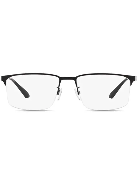 Emporio Armani lentes con placa del logo