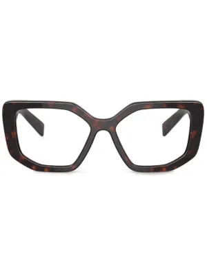 Prada Eyewear キャットアイ メガネフレーム | ブラック | FARFETCH JP