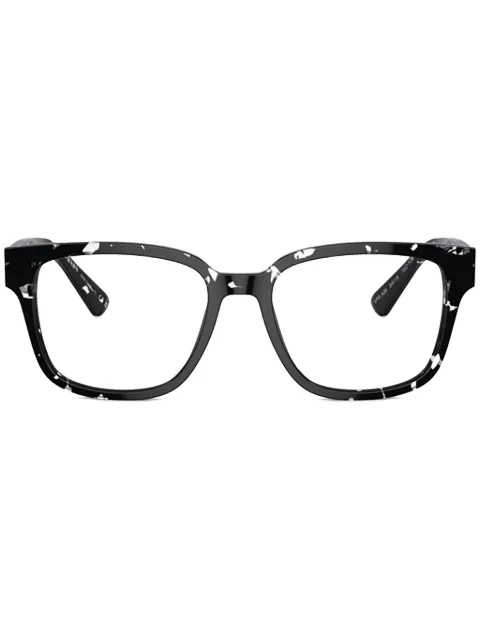 Prada Eyewear PR A09V Havana Black Transparent glasses