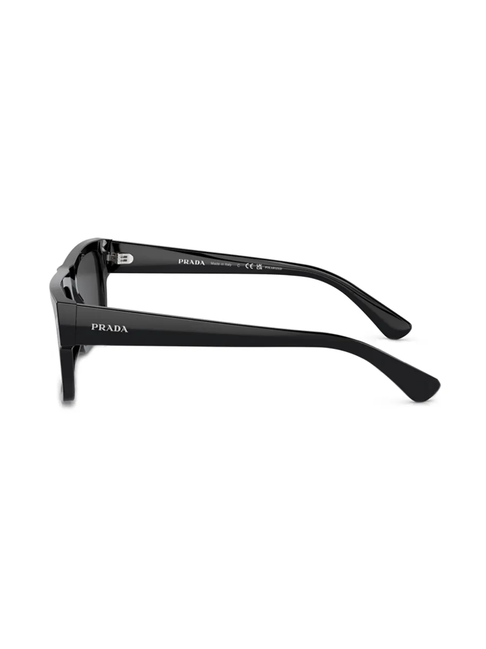 Prada Eyewear Zonnebril met rechthoekig montuur Zwart