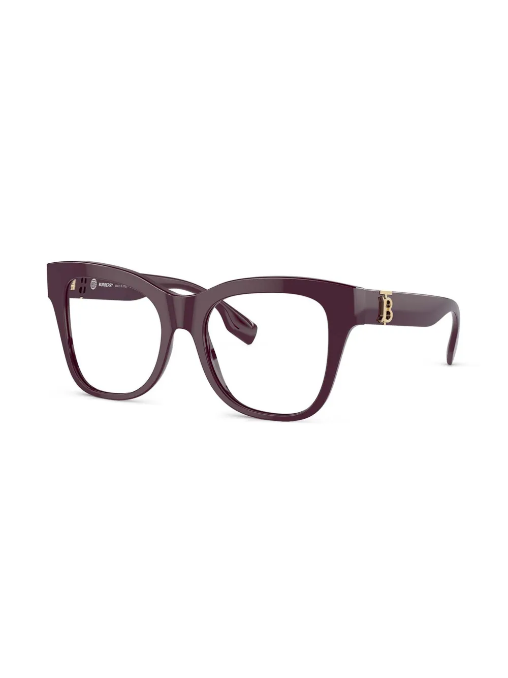 Burberry Eyewear Bril met vierkant montuur met logoplakkaat Rood