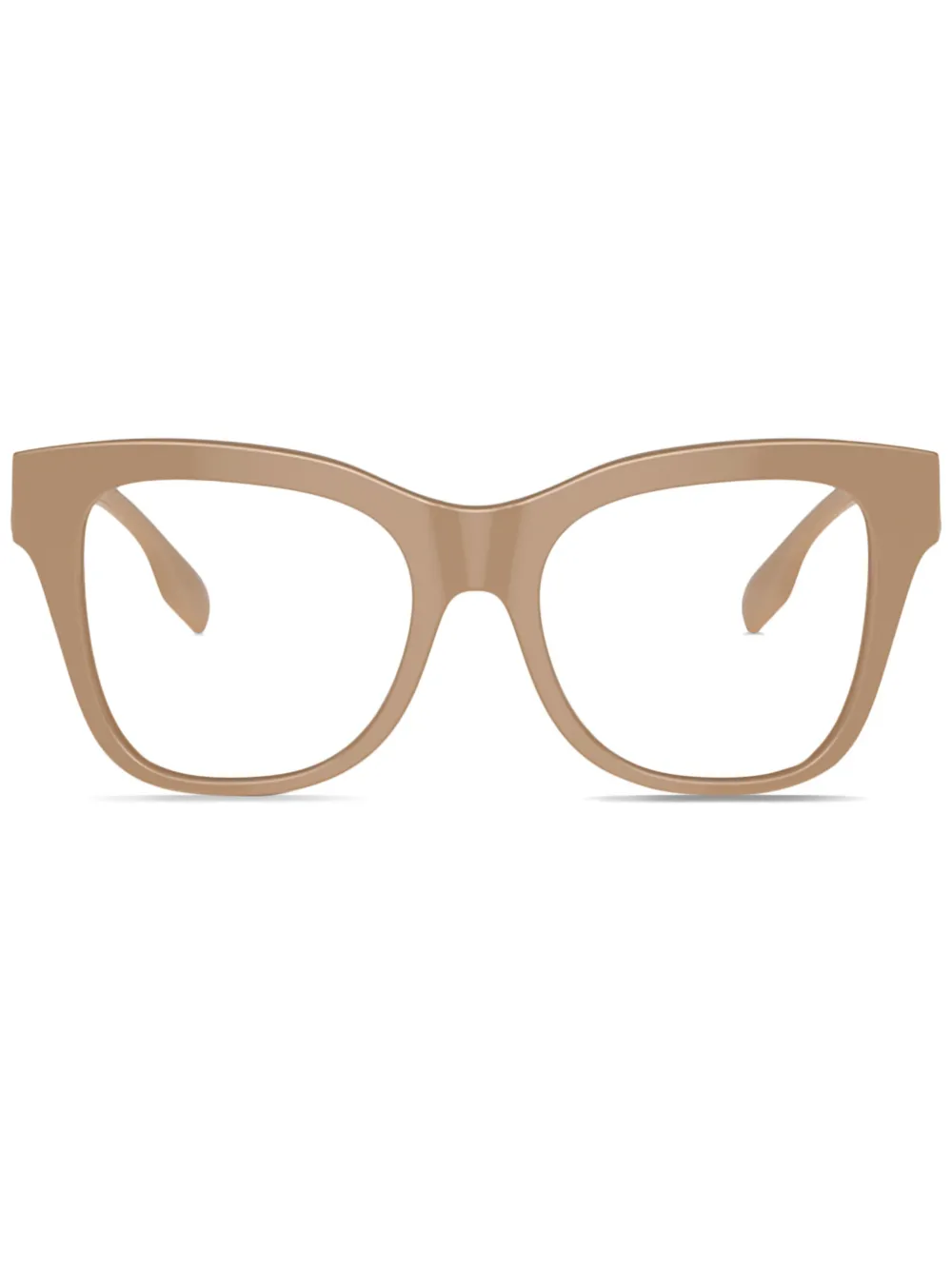 Burberry Eyewear Tb-motif Square-frame Glasses In Brown