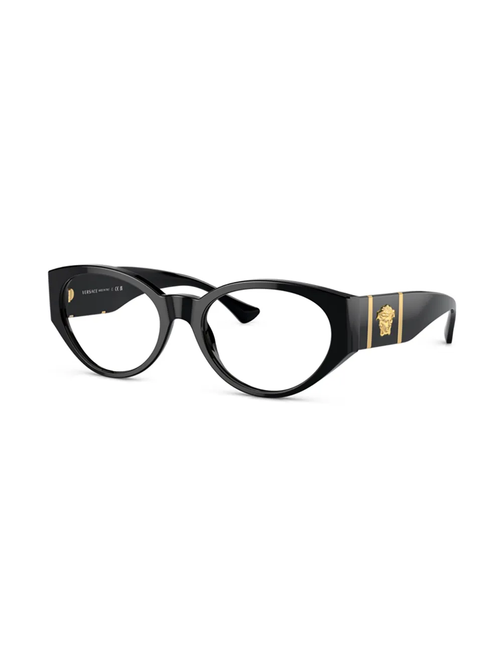 Versace Eyewear Bril met Medusa-plakkaat - Zwart