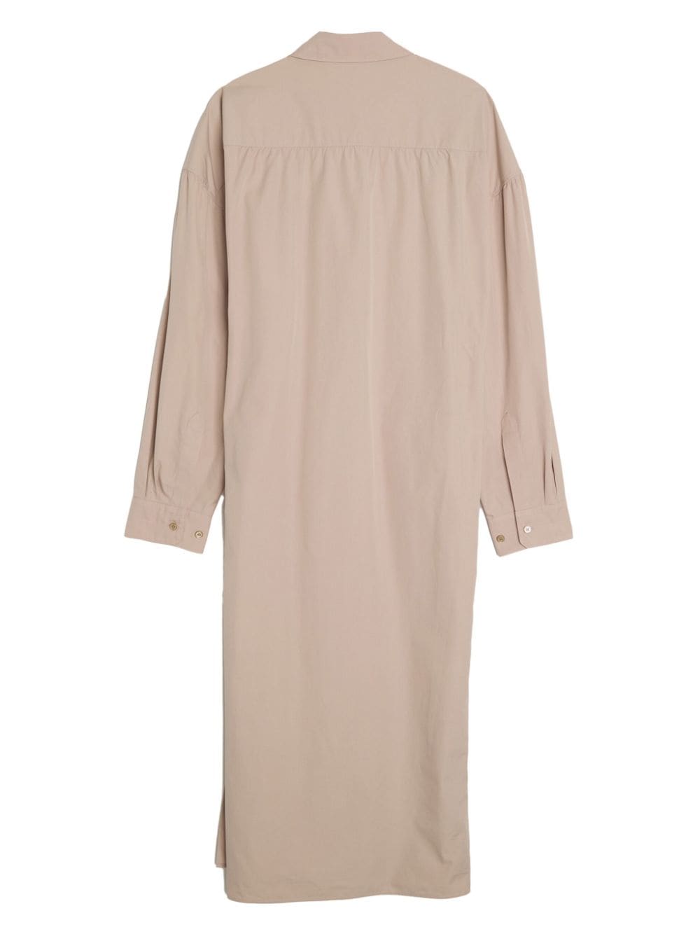 LEMAIRE classic-collar wrap midi dress - Beige