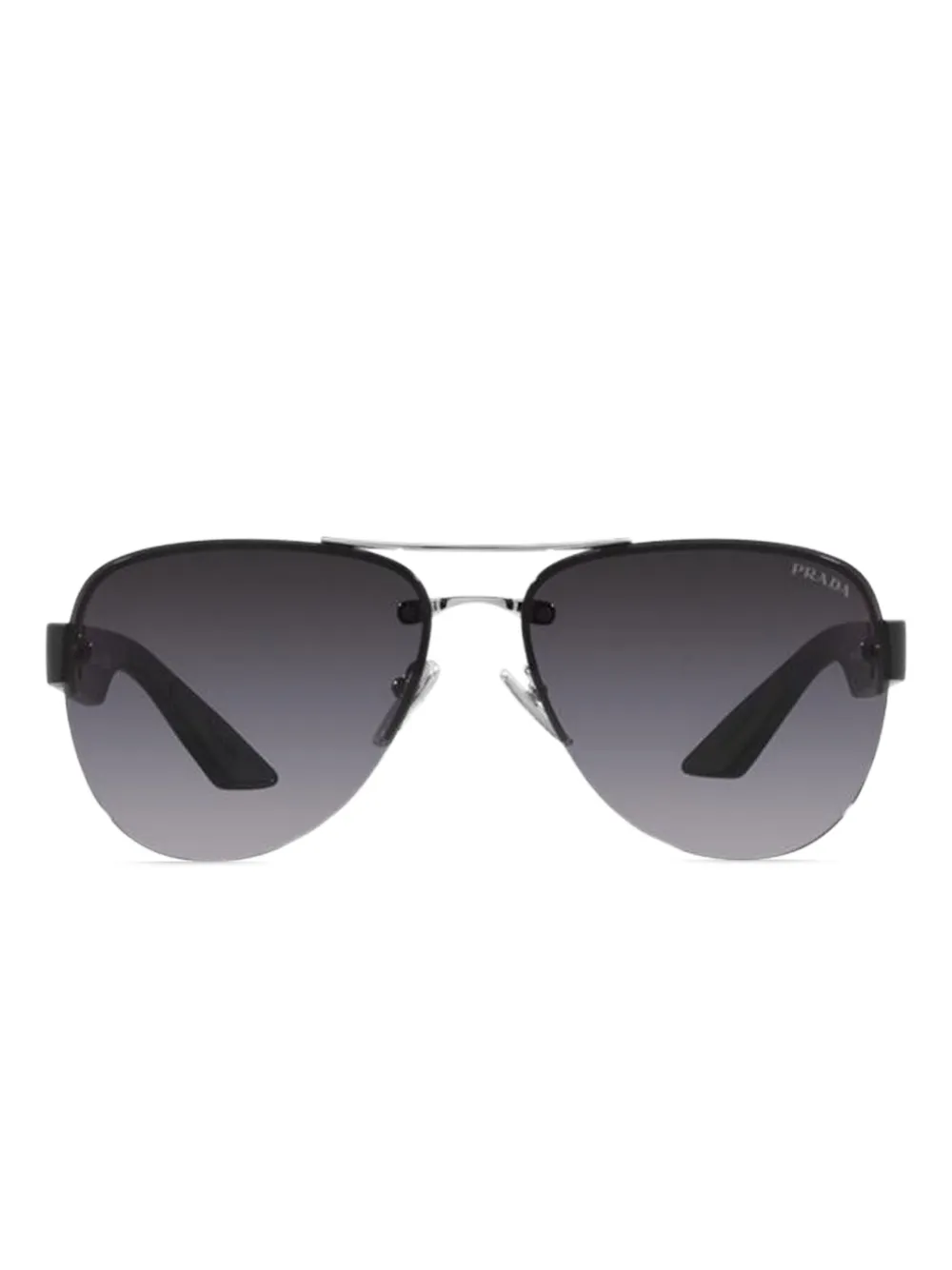 Prada Linea Rossa Metalen zonnebril Zilver
