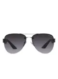 Prada Linea Rossa metal plate sunglasses - Silver
