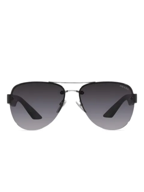 Prada Linea Rossa metal plate sunglasses