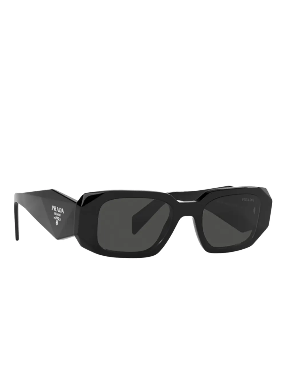 Prada Eyewear geometric-frame sunglasses Zwart