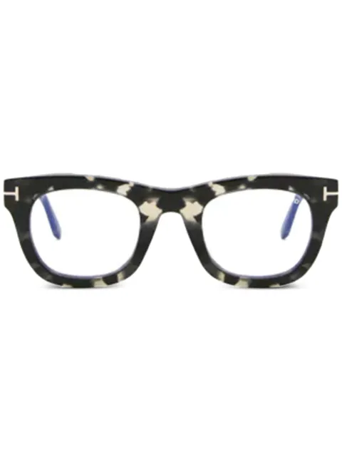 TOM FORD Eyewear Occhiali squadrati con effetto tartarugato
