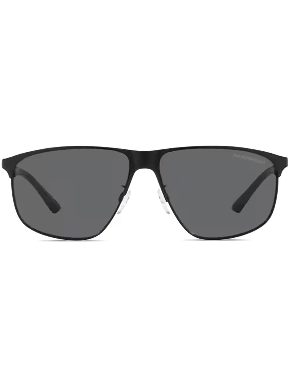Emporio Armani Zonnebril met vierkant montuur Zwart