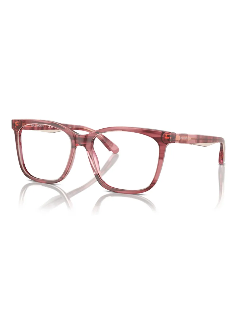 Emporio Armani rectangle-frame glasses - Rosa
