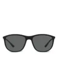 Emporio Armani injected rectangle sunglasses - Black