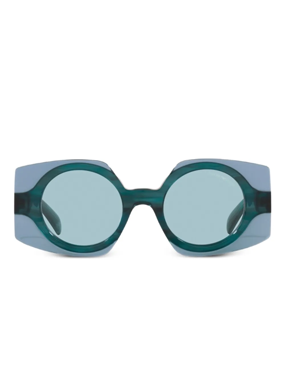 Emporio Armani Occhiali da sole geometrici - Blu