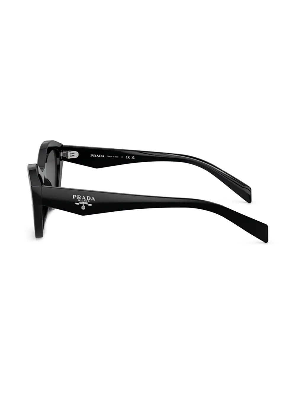 Prada Eyewear Zonnebril met logoprint Zwart