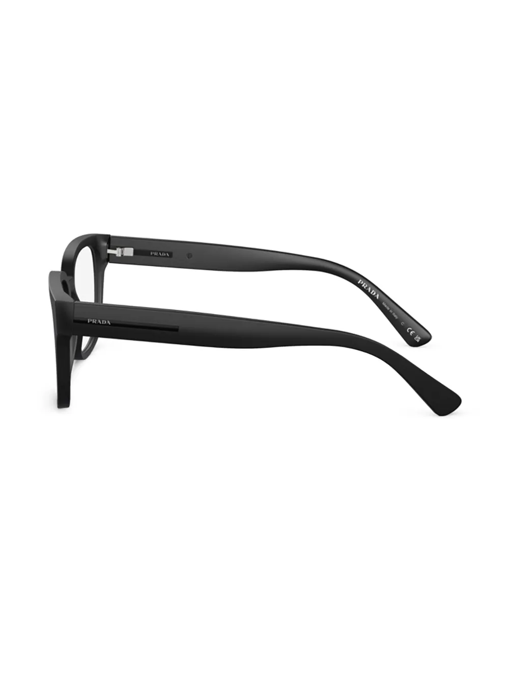 Prada Eyewear Square Frame Glasses In Black